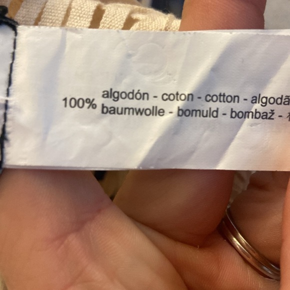 Zara rosette crochet halter crop top Sz L NEW Cream Macrame 100% Cotton - Picture 4 of 4